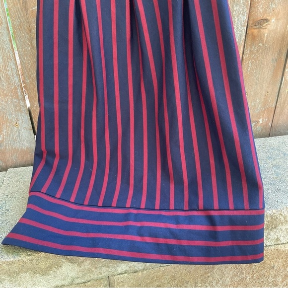 MERONA Women’s Navy Red Striped Sleeveless Sheath Dress Size Small - Picture 5 of 9